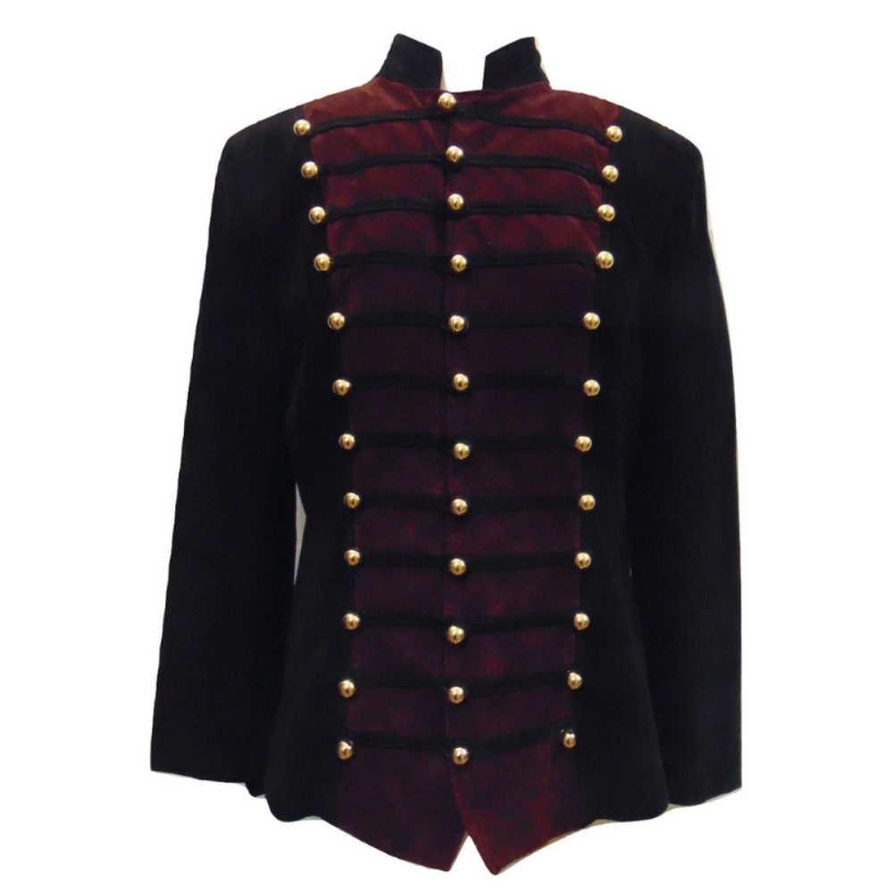 Vintage Erez Levy military look suede jacket Sz 8